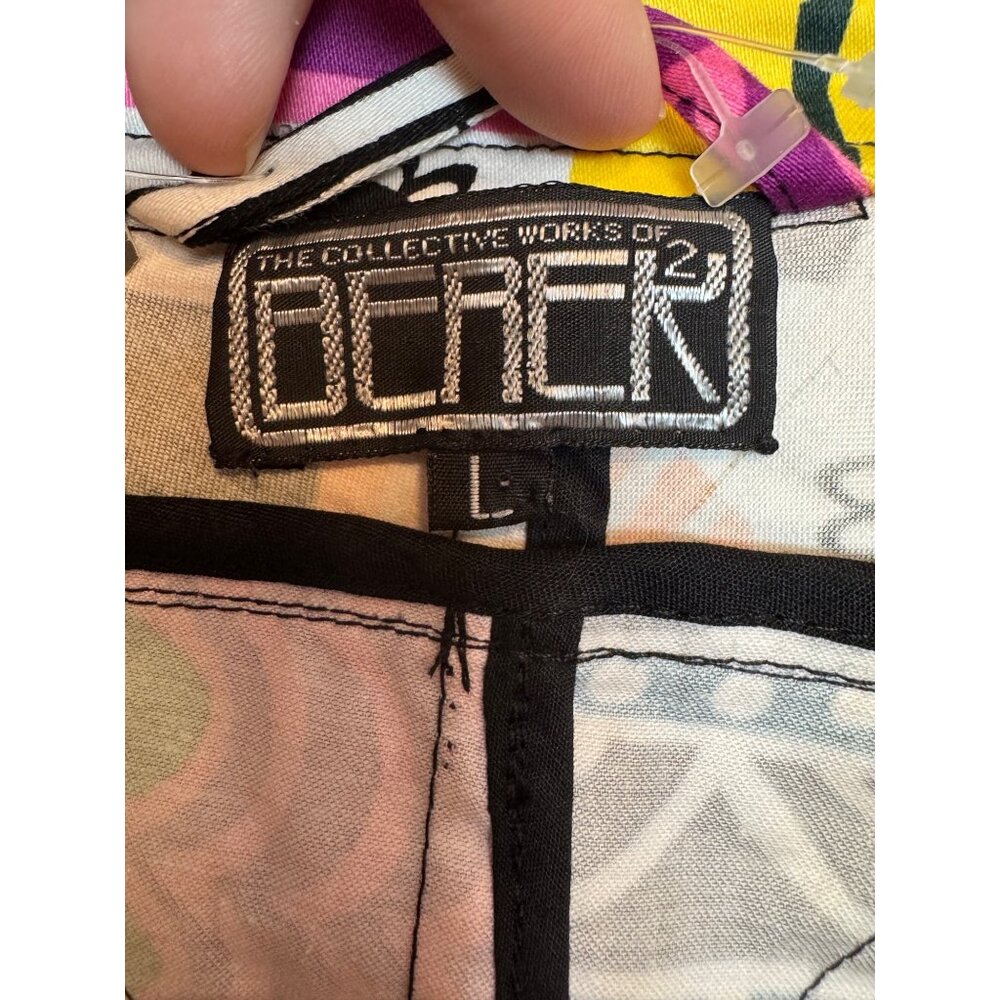 Vintage The Collective Works Of Berek Jacket Women Size L Multicolor 97% Cotton - Picture 3 of 9